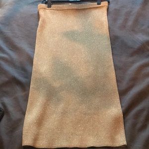 Michael Kors Gold sparkle pencil skirt